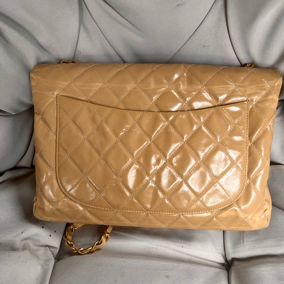 ❤️🔥FINAL SALE!!!❤️🔥CHANEL COATED CANVAS CLASSIC JUMBO SINGLE FLAP CROSSBODY - Picture 2 of 16